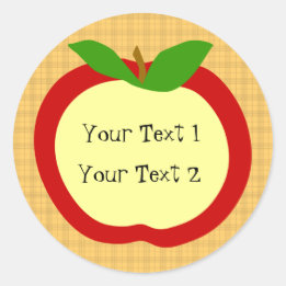 Pegatina de cocina de Apple de estilo casero