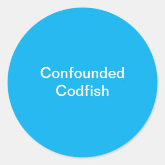 Pegatina de Codfish infundado