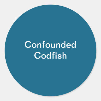 Pegatina de Codfish infundado