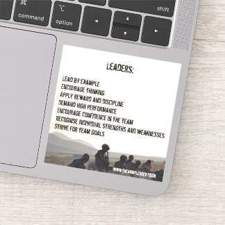 Pegatina de código de liderazgo del ejército