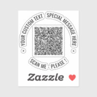 Pegatina de código QR Analizar información Persona
