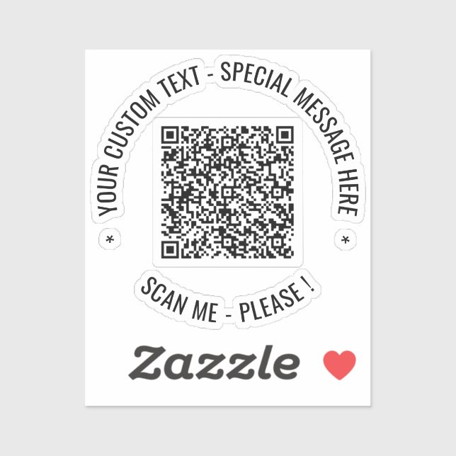 Pegatina de código QR Analizar información Persona (Hoja)