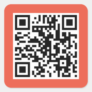 Pegatina de CÓDIGO QR de Coral