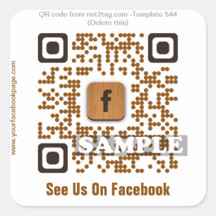 pegatina de código QR personalizado (plantilla de
