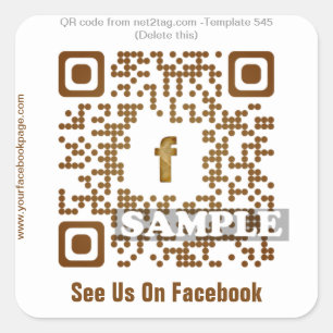 pegatina de código QR personalizado (plantilla de