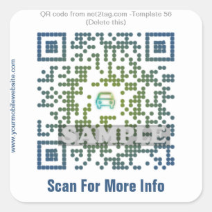 pegatina de código QR personalizado (plantilla de 