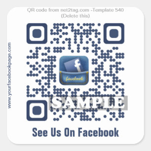 pegatina de código QR personalizado (plantilla de