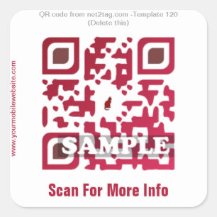 pegatina de código QR personalizado (plantilla de 