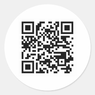 Pegatina de código QR - Redondo