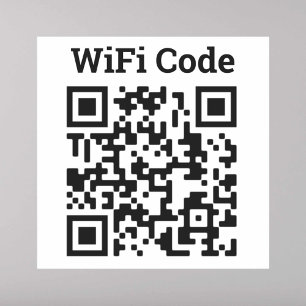 Pegatina de código QR Wifi