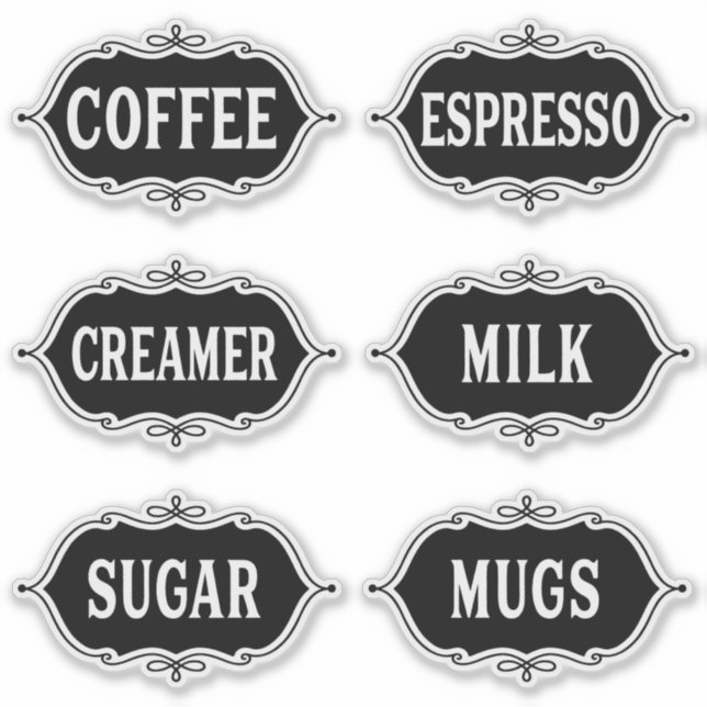 Pegatina de Coffee Bar (Anverso)