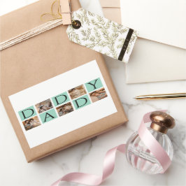 Pegatina de Collage de fotos de papá moderno - Per