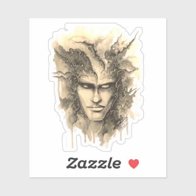 Pegatina de color de agua (Hoja)