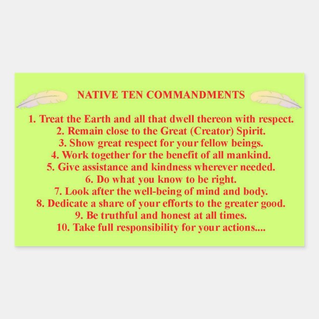 Pegatina de comandos nativo 10 (Anverso)