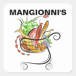 Pegatina de comestibles