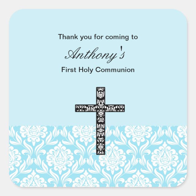 Pegatina de comunicación de los niños de Damask az (Anverso)