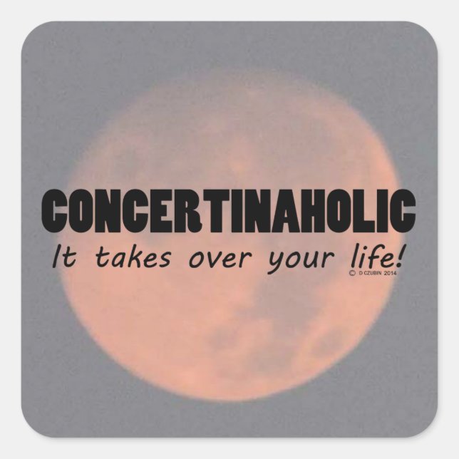 Pegatina de Concertinaholic Life Square (Anverso)