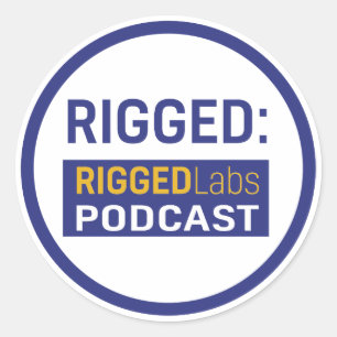 Pegatina de concienciación de RIGGEDLabs redonda d