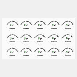 Pegatina de Concienciación sobre Lesiones Cerebral