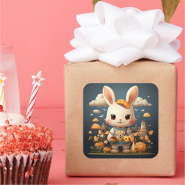 Pegatina de conejito