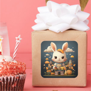 Pegatina de conejito