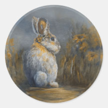 Pegatina de conejo