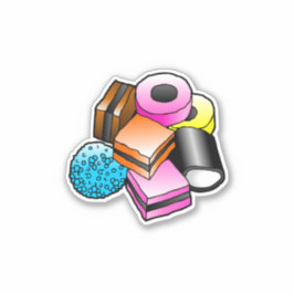 Pegatina de confitería Licorice