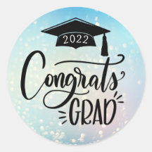Pegatina de Congrats Grad 2022