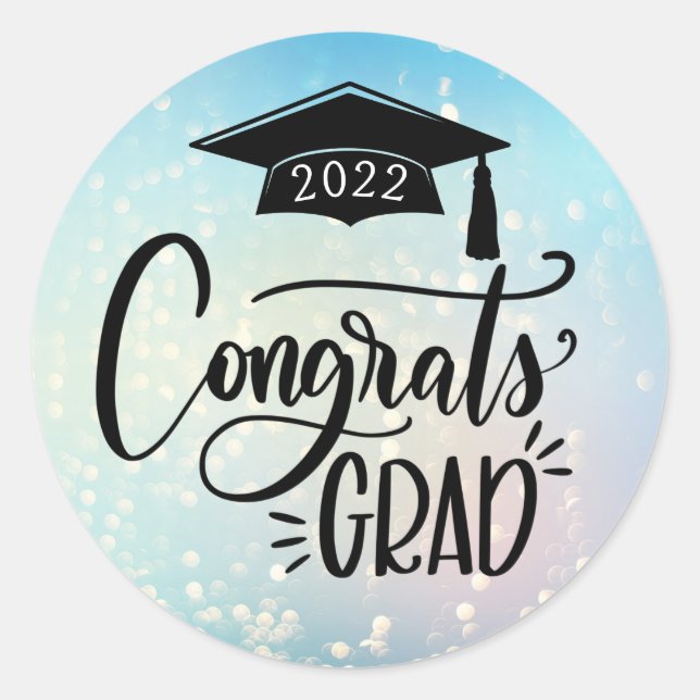Pegatina de Congrats Grad 2022 (Anverso)