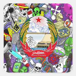 Pegatina de conspiración