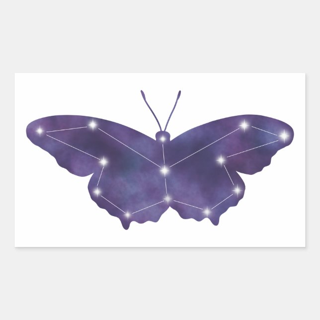 Pegatina de Constelación de Mariposa (Anverso)