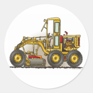 Pegatina de construcción de Road Grader
