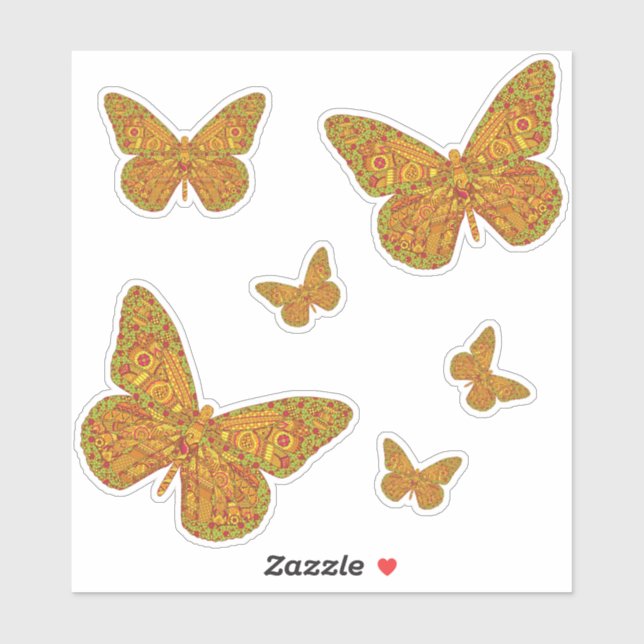 Pegatina de contexto de monarca indio (Hoja)