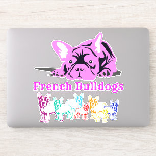 Pegatina de contorno Bulldogs franceses