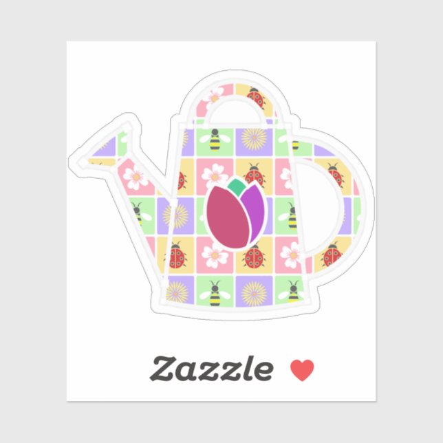 Pegatina de contorno de parches de primavera (Hoja)