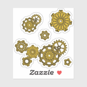 Pegatina de contorno de reloj trenzado