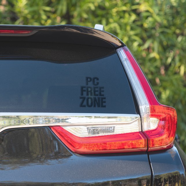 Pegatina de contorno de Zona Libre de PC (Lado del coche)