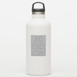 PEGATINA de contorno gris de zona libre de PC