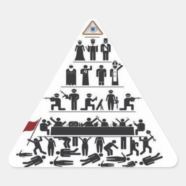 Pegatina de control de Illuminati (Anverso)