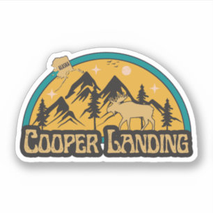 Pegatina de Cooper Landing, Alaska
