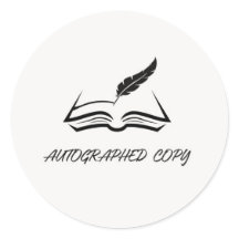 Pegatina de copia autografiada
