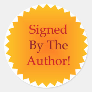 Pegatina de copia firmada