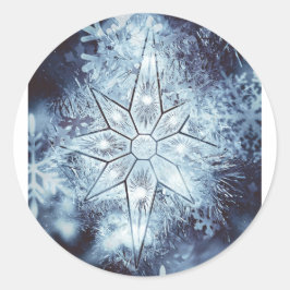 pegatina de copos de nieve de invierno