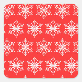 Pegatina de copos de nieve decorativo festivo.