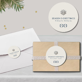 Pegatina de copos de nieve para regalo de vacacion