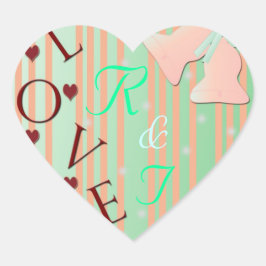 Pegatina de corazón