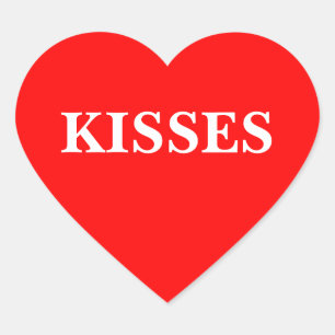 Pegatina de Corazón (Besos)