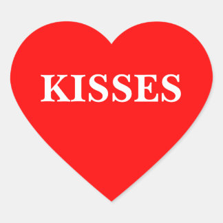Pegatina de Corazón (Besos)