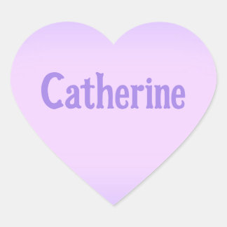 Pegatina de Corazón Catherine Lavanda Rosa