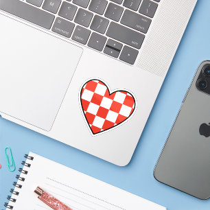 Pegatina de corazón de Croacia – Patriótica